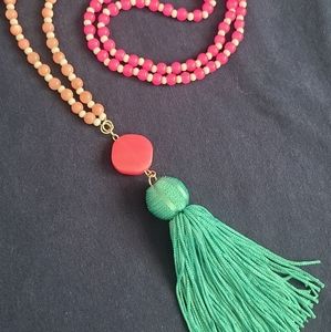 Beaded Tassel necklace